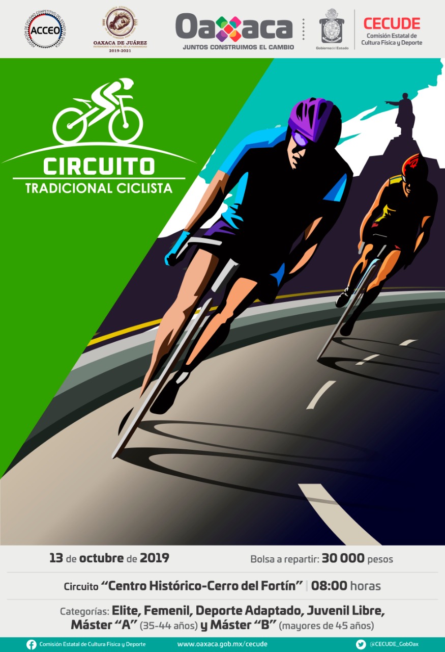 Convoca Cecude a participar en el Circuito Tradicional Ciclista