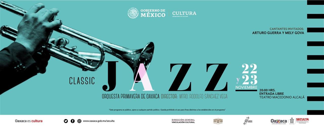 Presenta Orquesta Primavera de Oaxaca “Classic Jazz”: Seculta