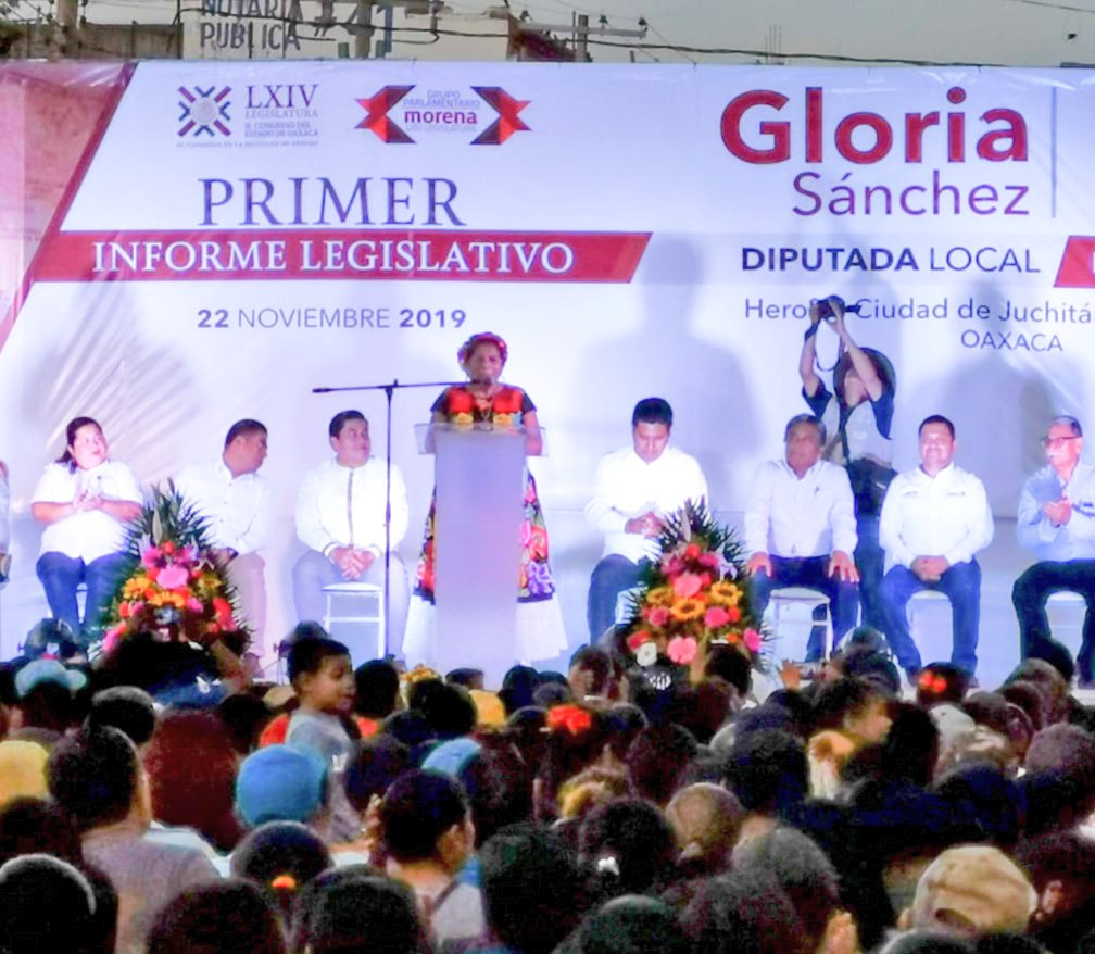 Presenta Gloria Sánchez primer informe de labores legislativas