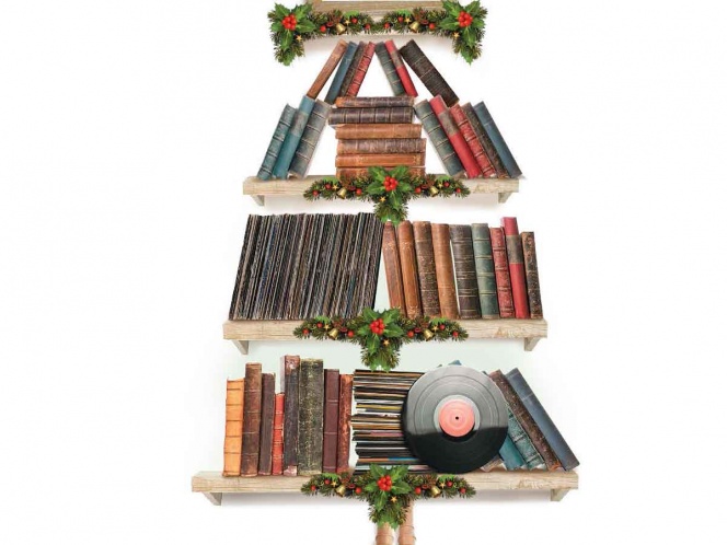 Esencia navideña en libros y música; creaciones festivas