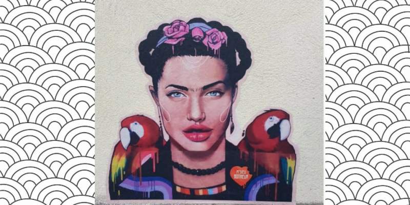 Pintor convierte a Angelina Jolie en Frida Kahlo