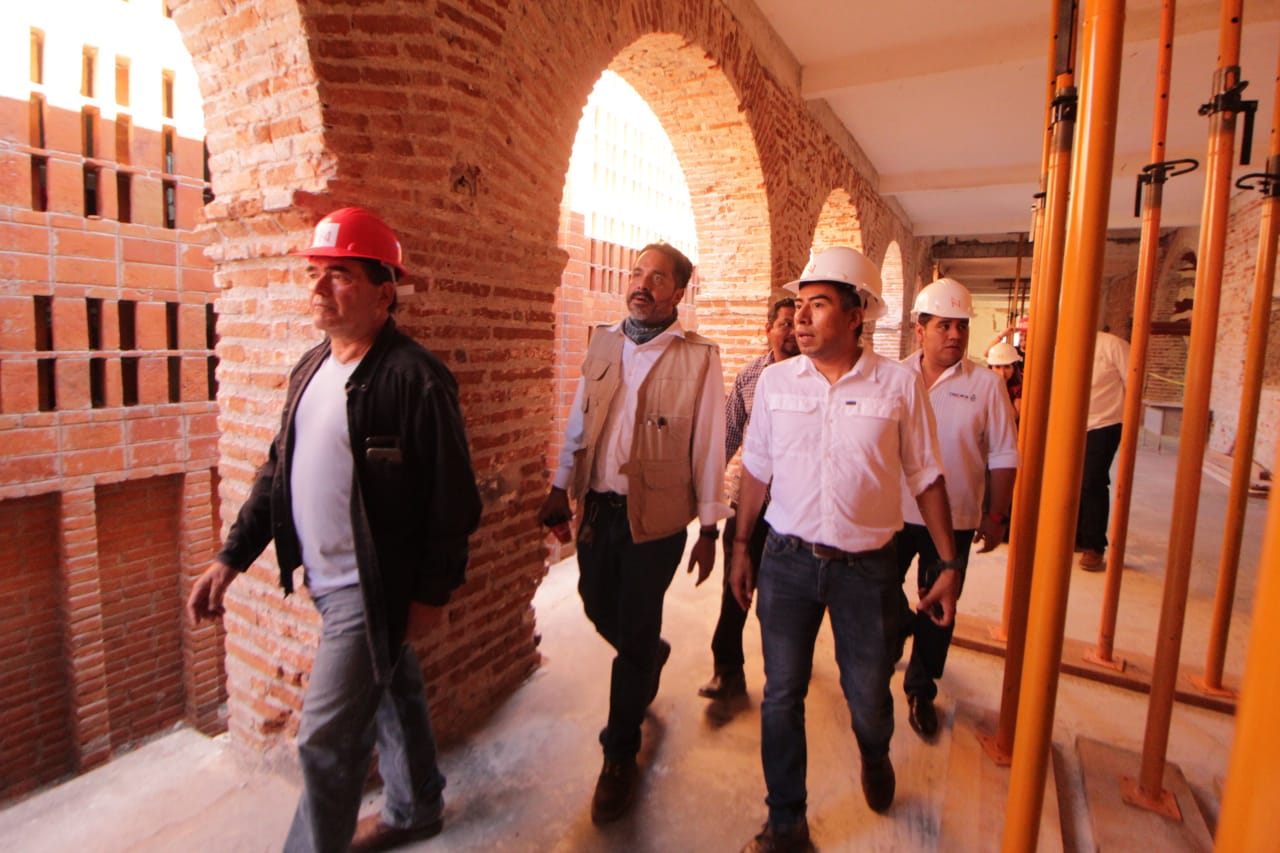 Verifica Inpac avances en trabajos de reconstrucción en Juchitán de Zaragoza