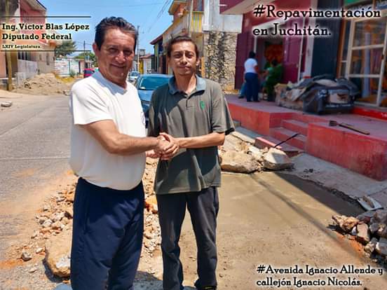 Ante apatía y descuido de las autoridades municipales, el diputado Víctor Blas implementa programa de bacheos en Juchitán