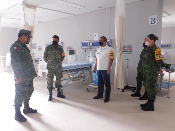 El Ejército Mexicano adecua y equipa hospitales militares  y Civiles para atender a pacientes infectados de COVID-19