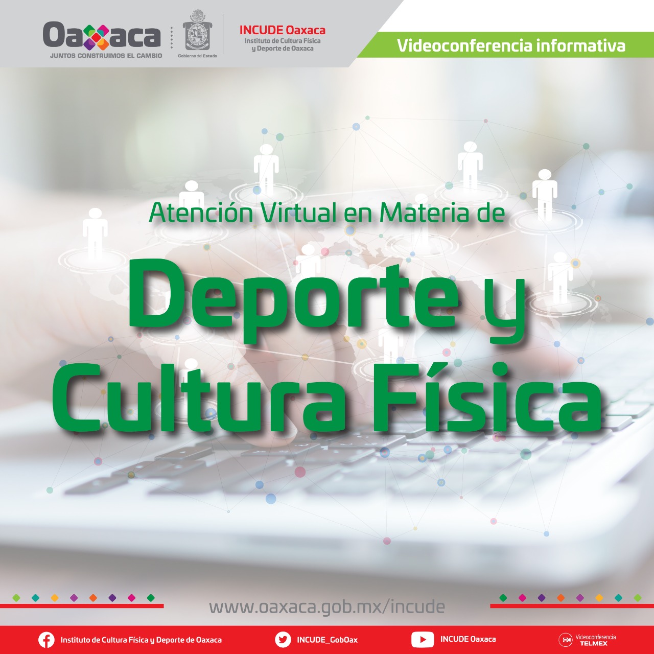 Incude Oaxaca bridará atención a la comunidad deportiva a través de videollamadas