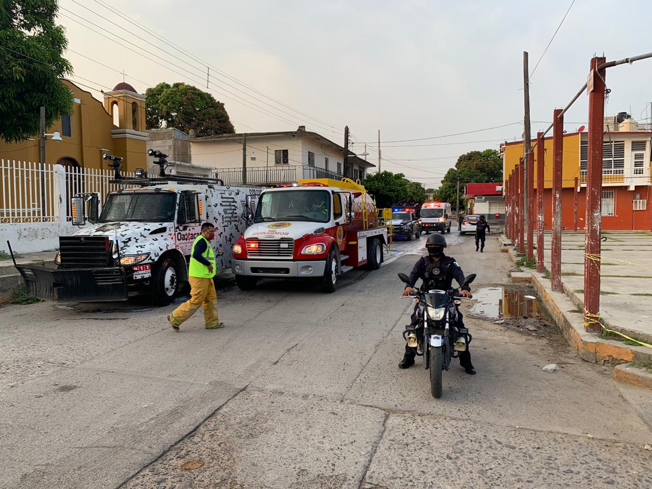 Colabora SSPO en el reforzamiento de medidas sanitarias en Juchitán de Zaragoza