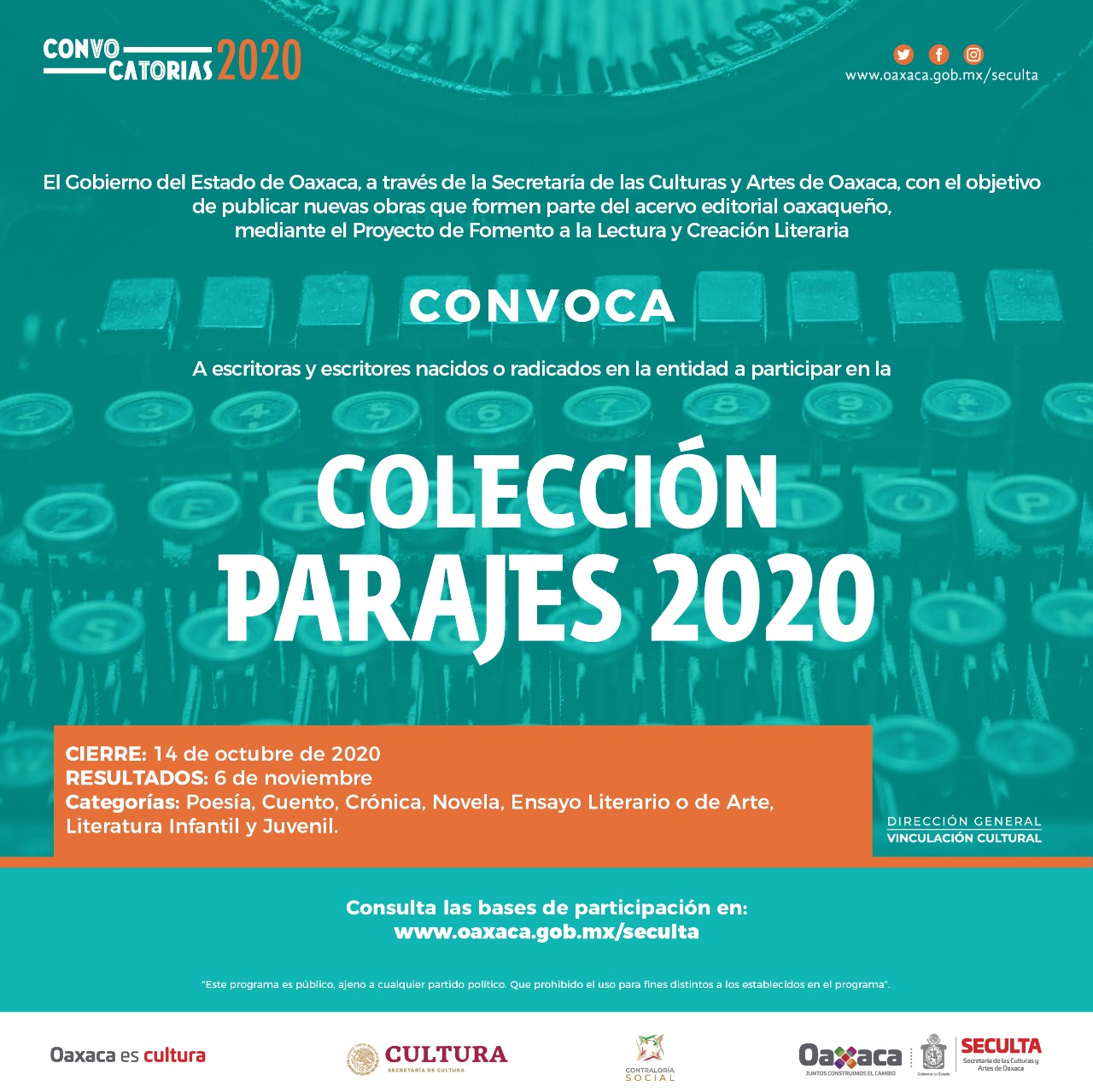 Impulsa Seculta tres nuevas convocatorias en apoyo al sector cultural y artístico
