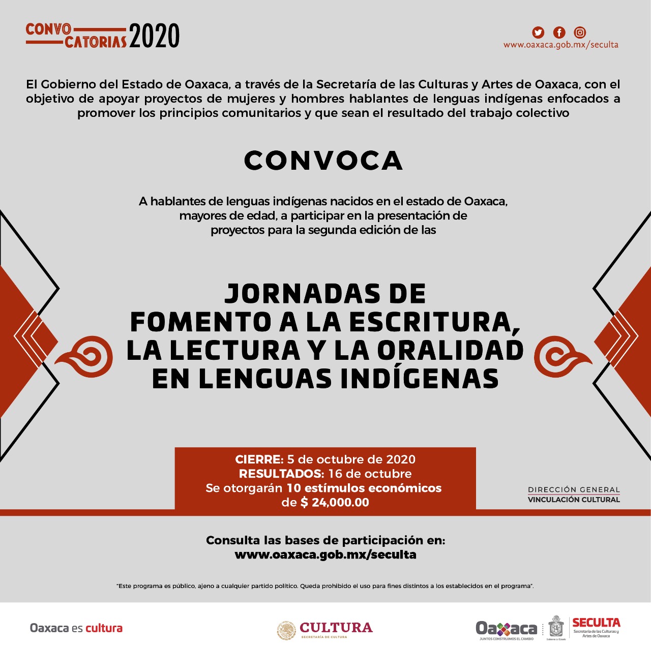 Impulsa Seculta apoyo a proyectos de hablantes de lenguas indígenas