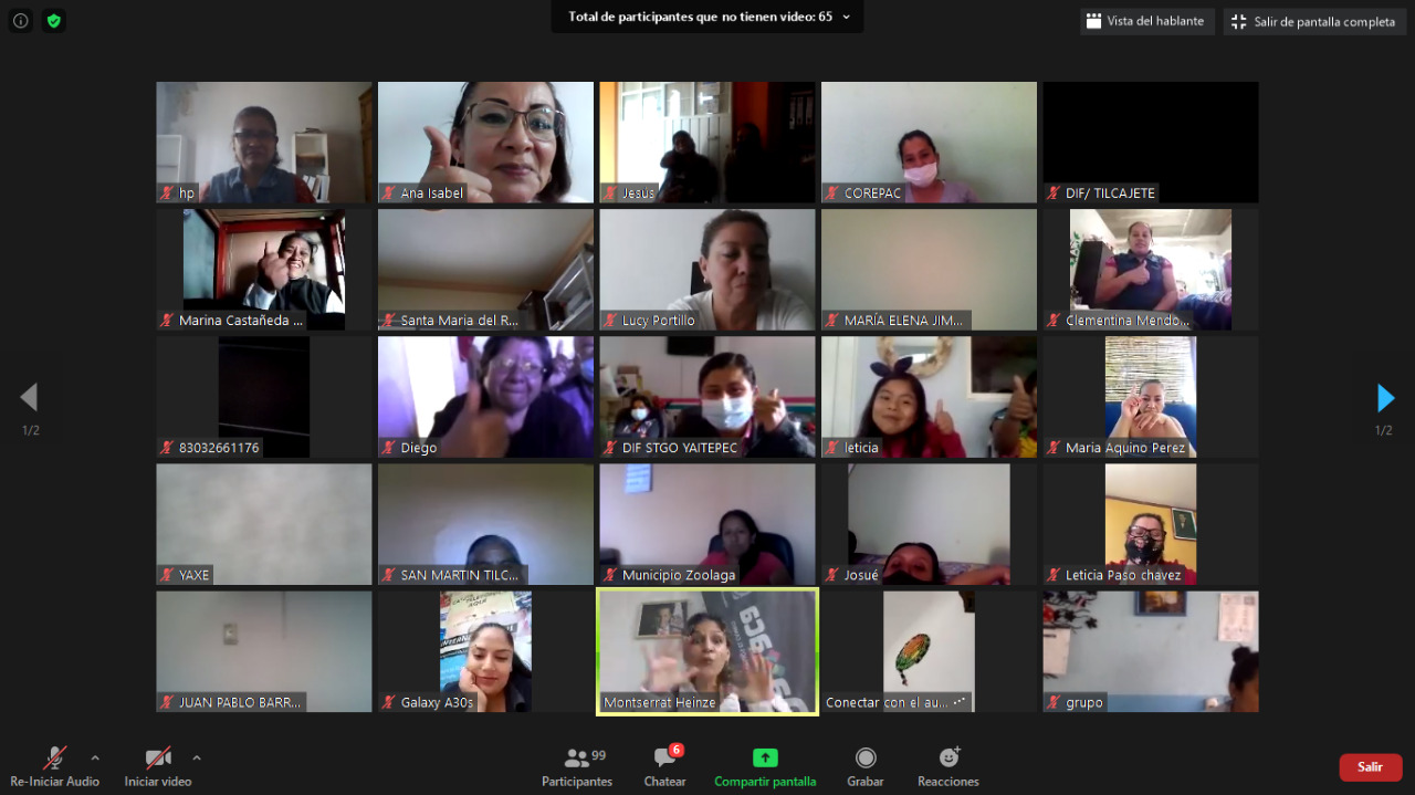 DIF Estatal e Incude Oaxaca coordinan la videoconferencia: “Activación Física en Tiempos de COVID-19”