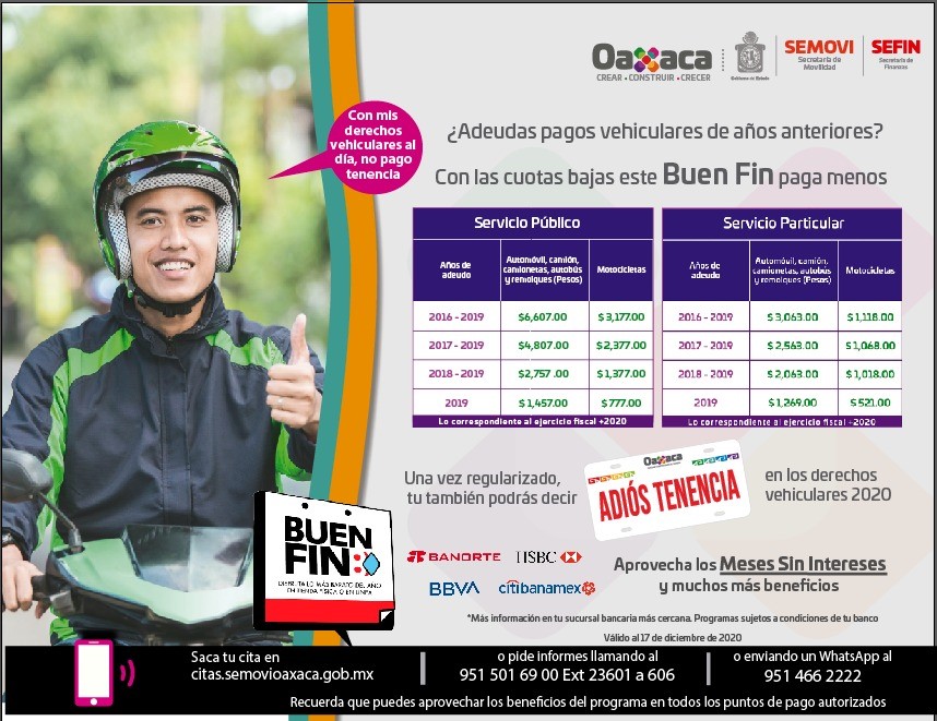 Aprovecha el “Buen Fin” para decirle Adiós  a la Tenencia, pagando a meses sin intereses