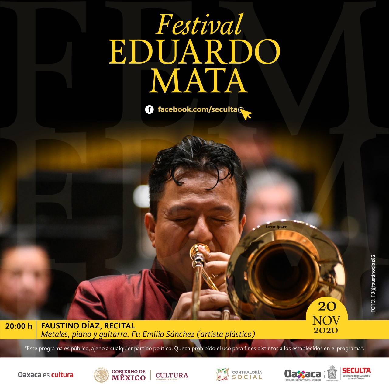 Natalia Cruz y Faustino Díaz cautivarán  al público oaxaqueño en el Festival Eduardo Mata