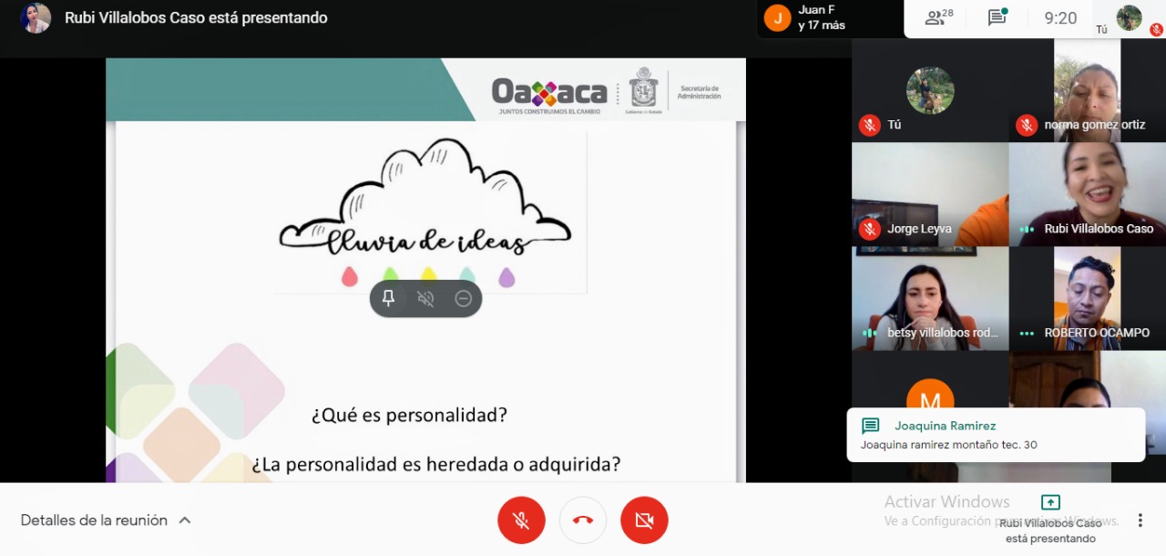 Capacita Secretaría de Administración a personal  educativo en la práctica de mejores conductas laborales