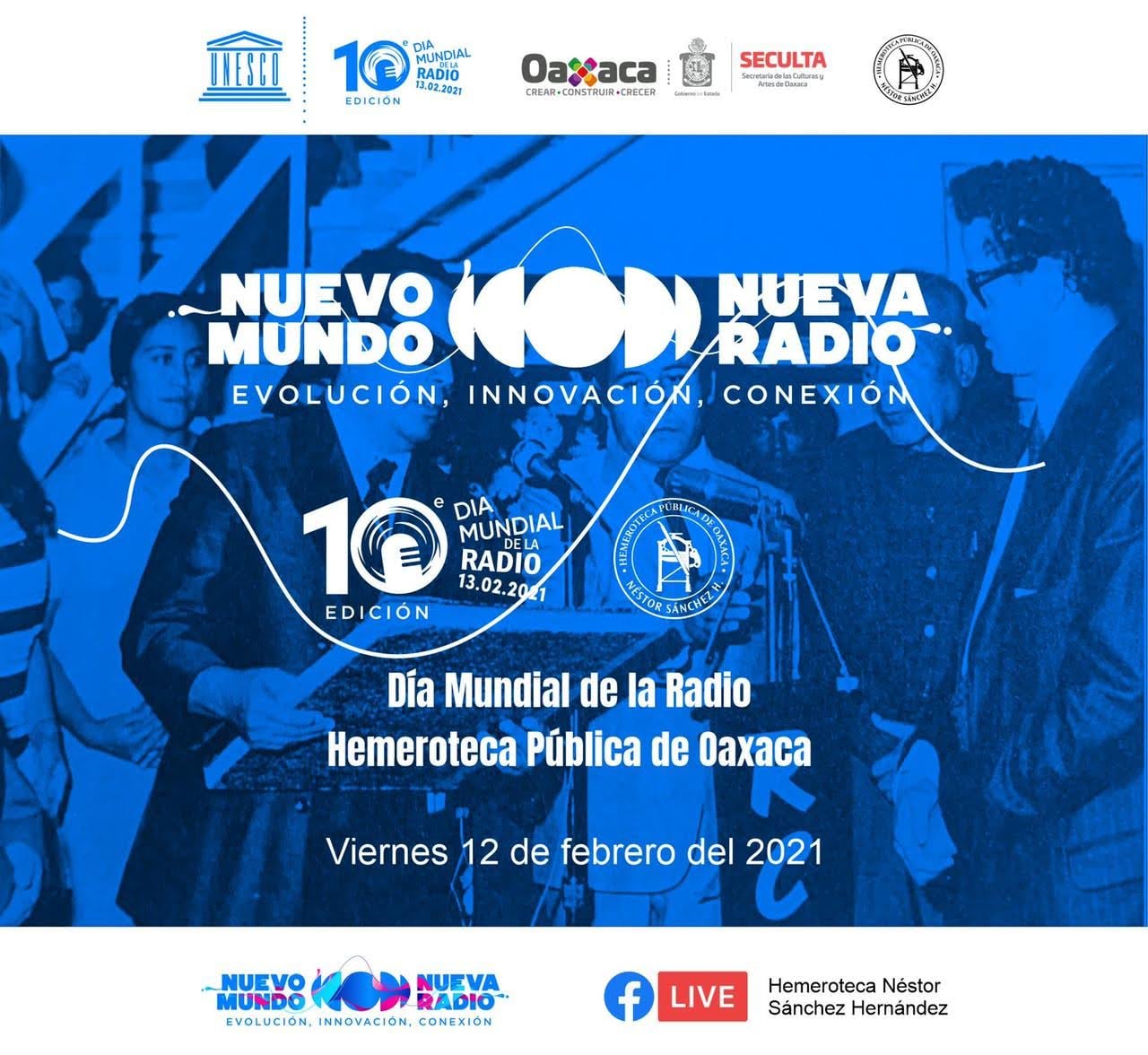 Celebrará Hemeroteca Pública de Oaxaca “Néstor Sánchez” el Día Mundial de la Radio
