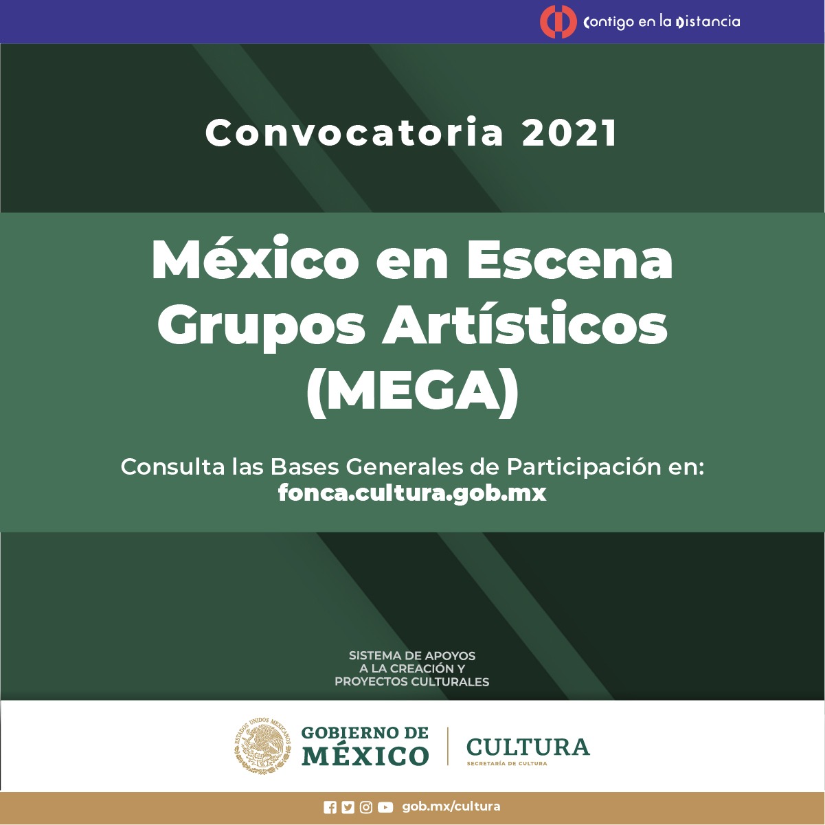 Presenta Sistema de Apoyos a la Creación y Proyectos Culturales convocatoria 2021: México en Escena-Grupos Artísticos