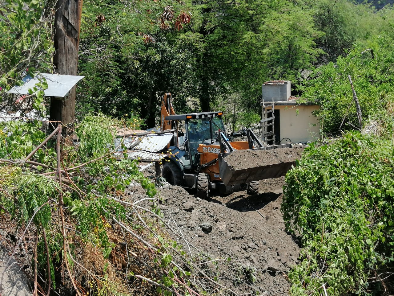 Personal de la CEPCO recorre zona afectada en San Pedro Totolapan