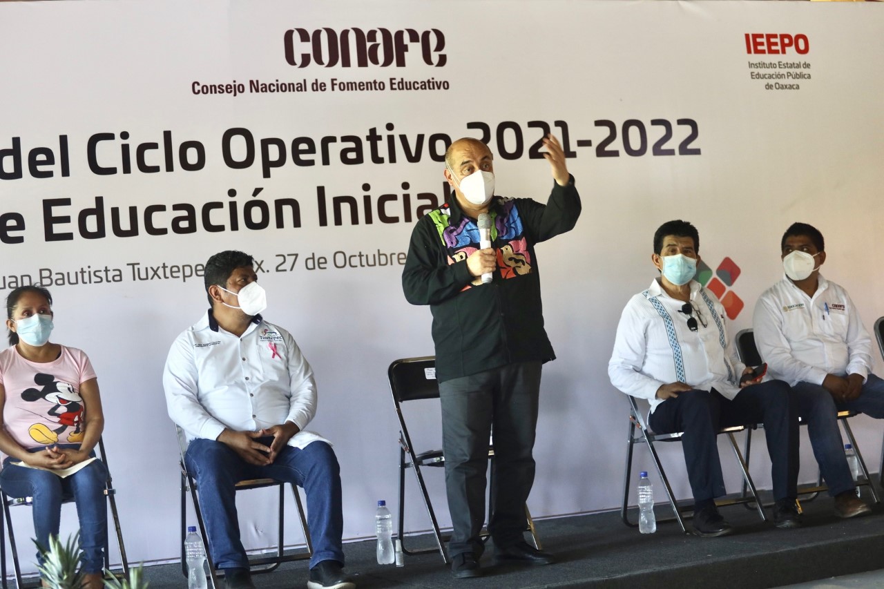 Inaugura IEEPO ciclo operativo del programa de Educación Inicial, en coordinación con Conafe