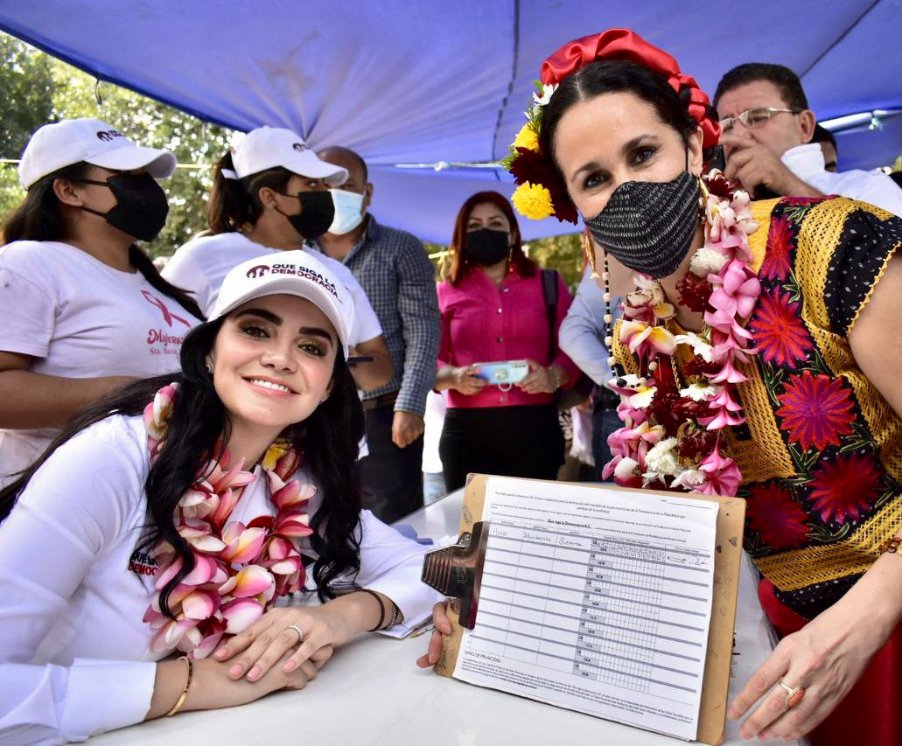 Participa Susana Harp con militancia de MORENA en el Istmo