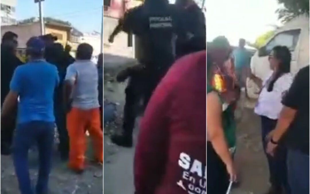 Vídeo: Rocían solvente a Directora de Ecología de Salina Cruz