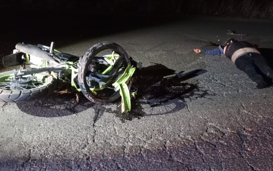 Se registra otra muerte por accidente en motocicleta