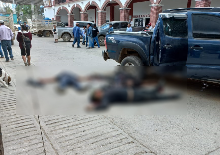 Masacre en Santiago Amoltepec, asesinan a personas frente al palacio municipal