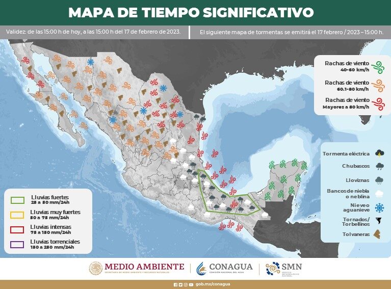 Emiten alerta por fuertes vientos en el Istmo para este fin de semana