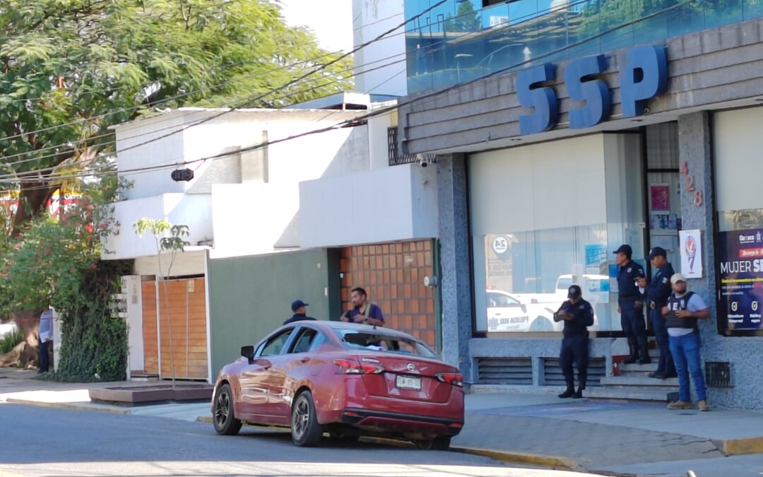 Se refugia en oficinas de la SSPO luego de sufrir un ataque armado