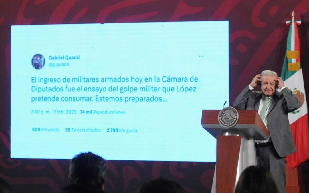 Impedimento de Creel a escolta militar en San Lázaro es politiquería: AMLO