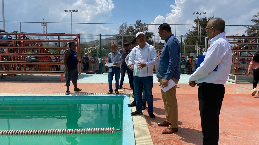 Recorre Secretario de Administración, Antonino Morales, Polideportivo Zona Poniente del ITO