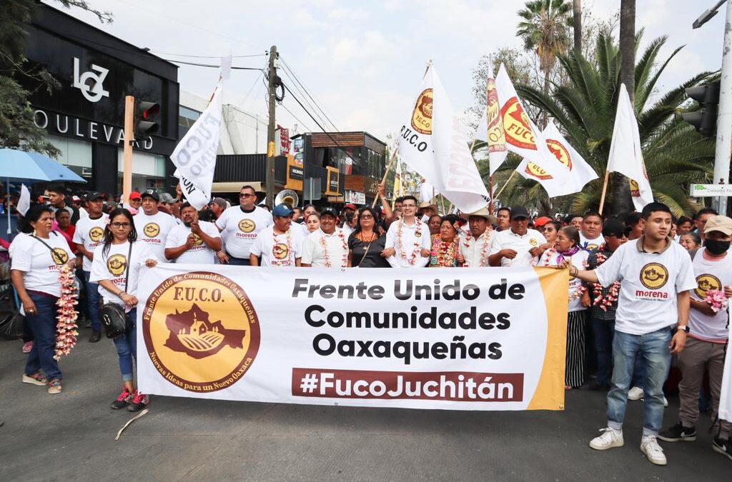 Acompaña FUCO a Salomón Jara en su marcha de 100 días de gobierno