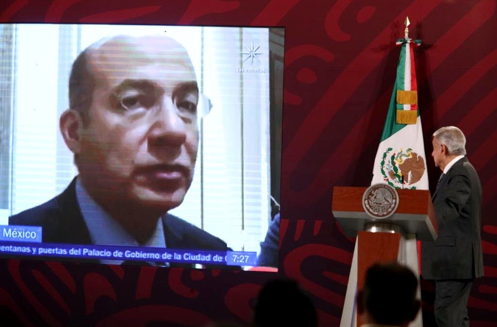 Reta AMLO a Calderón a presentar denuncia en EU por enjuiciar a García Luna