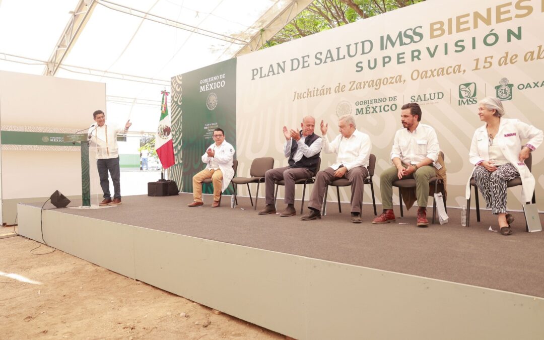 Refrendan Gobierno de Oaxaca y Federación compromiso para brindar un sistema de salud universal y gratuito a la población