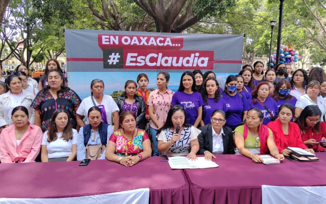 Mujeres de Oaxaca dan su respaldo a Claudia Sheinbaum