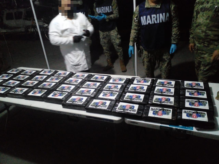 Asegura Semar 653 kilogramos de cocaína en Puerto Chiapas