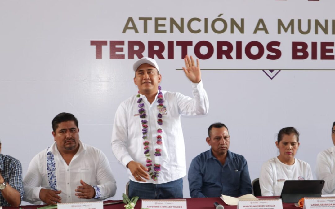 Visita Secretario de Administración municipios de atención prioritaria en la Sierra de Juárez