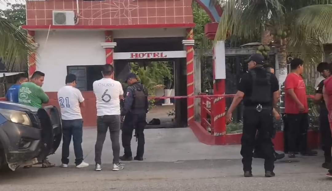 Ejecutan a una persona en conocido hotel de Tehuantepec