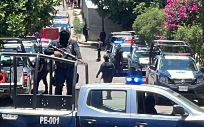 Aseguran cinco personas en balacera de San Martín Mexicapan