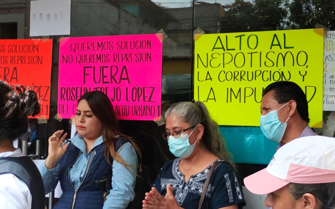 Paralizan trabajadores del Sector Salud actividades Centro Urbano 