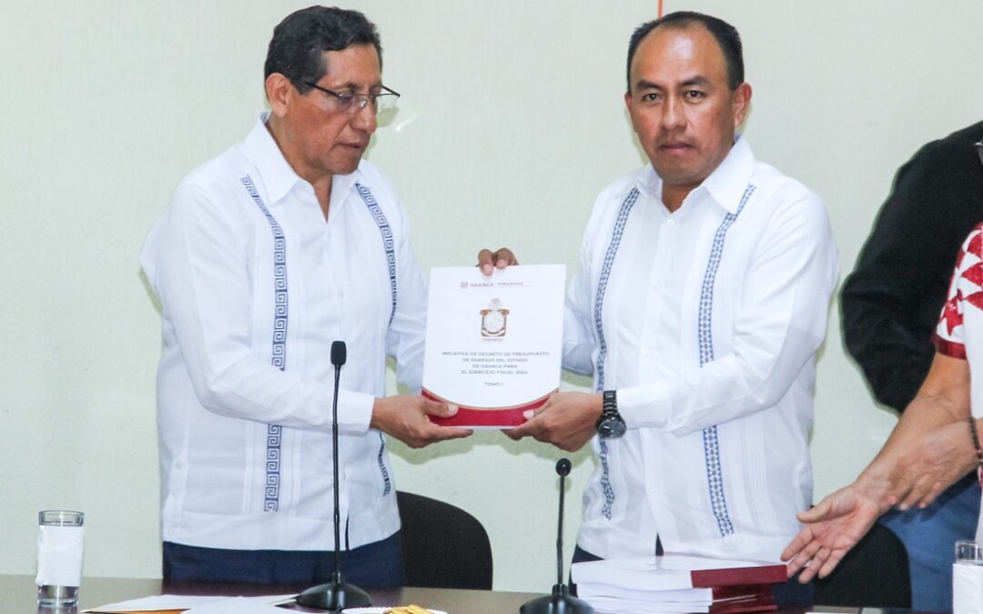 Envía Gobernador Salomón Jara al Congreso de Oaxaca  el Paquete Económico para el Ejercicio Fiscal 2024